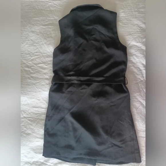 Anthropologie Mini Dress | Black Vest | Sleeveless Blazer | Size XS| - Picture 11 of 14